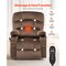 Large Brown Power Lift Recliner Chair Heat Massage Dual Motor